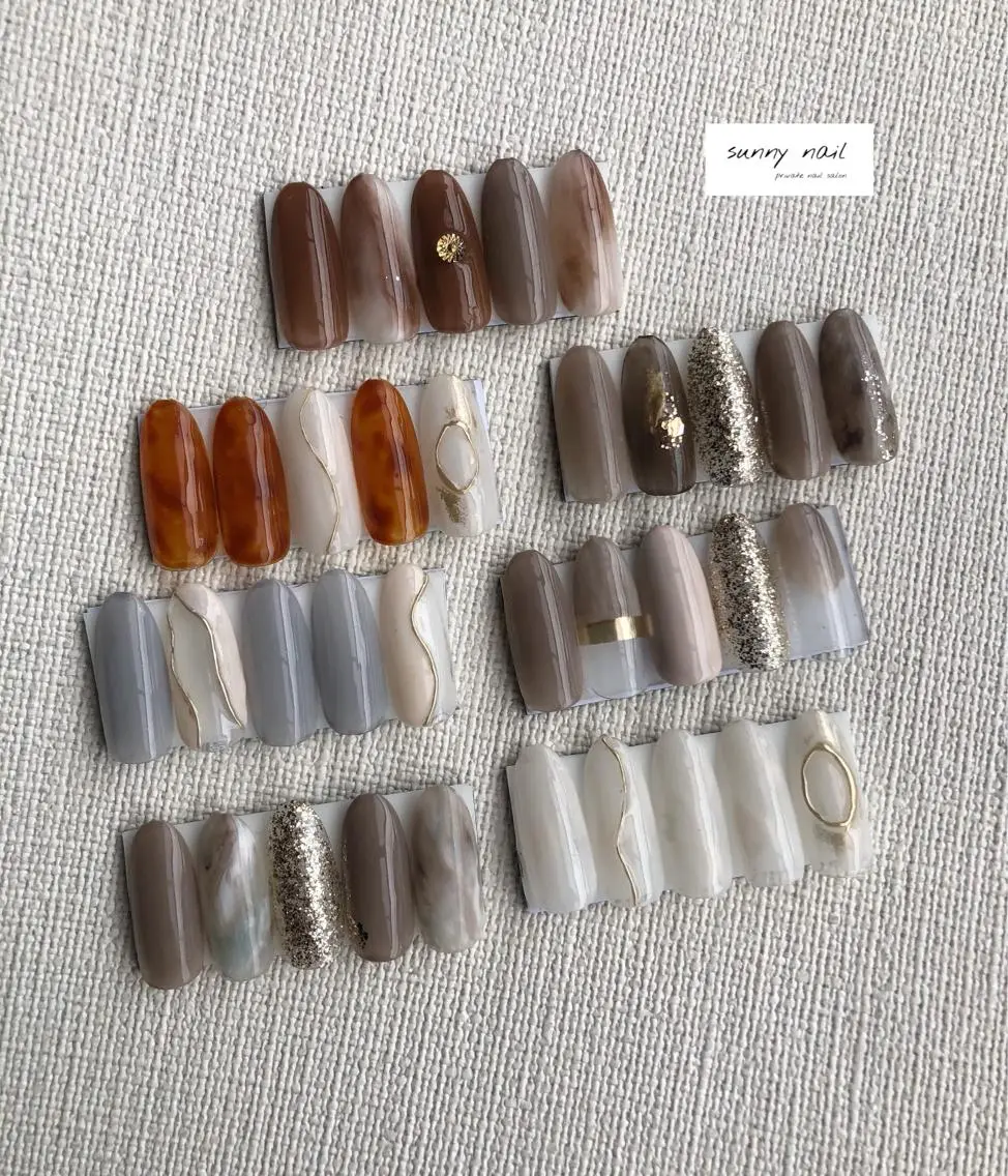 ネイル アートネイル ジェルネイル 大理石ネイル(マーブル) ミラーネイル ニュアンスネイル sunny nailのネイルデザイン