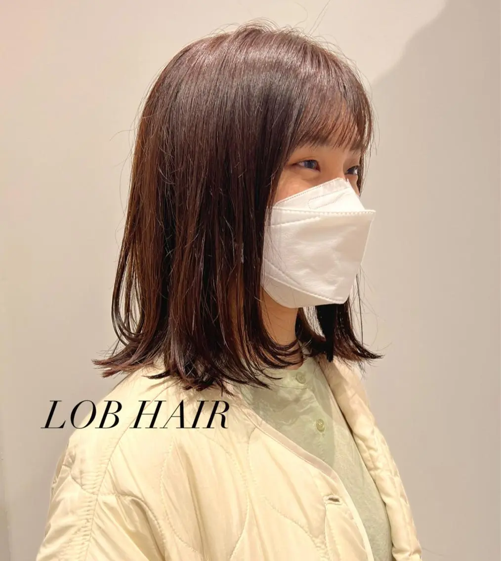 ミディアム カラー パーマ ショート/ボブ ⌒shioriのヘアスタイル