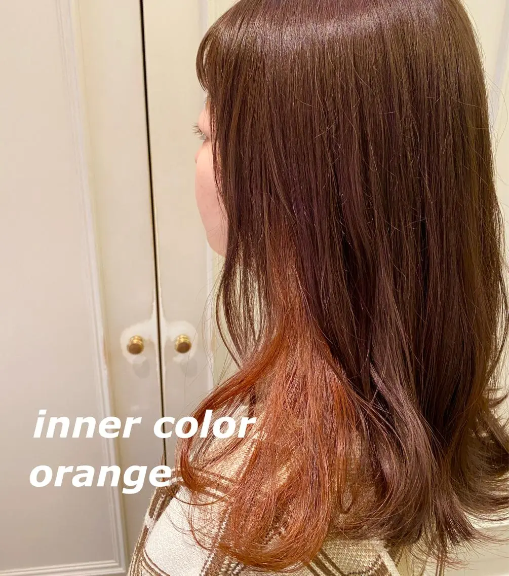 セミロング カラー ブリーチ デザインカラー カット ヘアカラー トリートメント 大久保 愛のヘアスタイル
