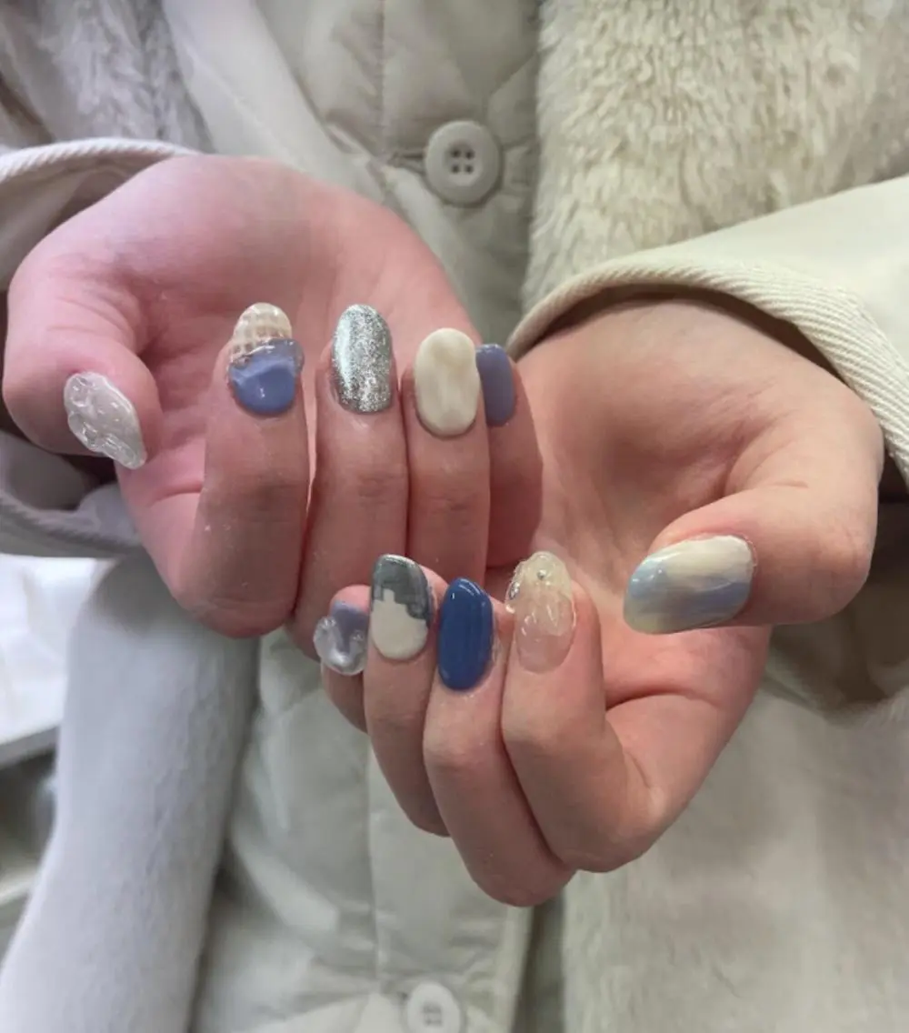 ネイル アートネイル ジェルネイル マットネイル ニュアンスネイル スカルプネイル nailstudio eviz新宿店のネイルデザイン