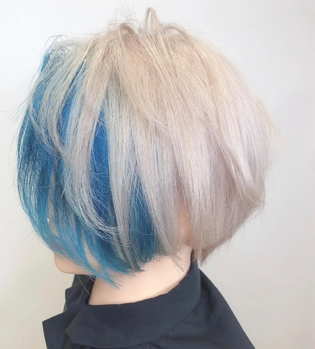 ショート カラー ヘアカラー トリートメント レイヤー/ハッシュ 渋谷/サッタのヘアスタイル