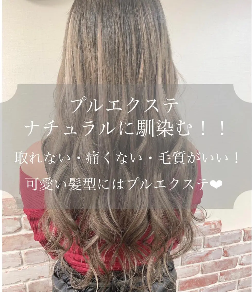 セミロング カラー プルエクステ シールエクステ ダブルカラー イルミナカラー インナーカラー エクステ 🪽新宿 プルエクステ🫧のヘアスタイル