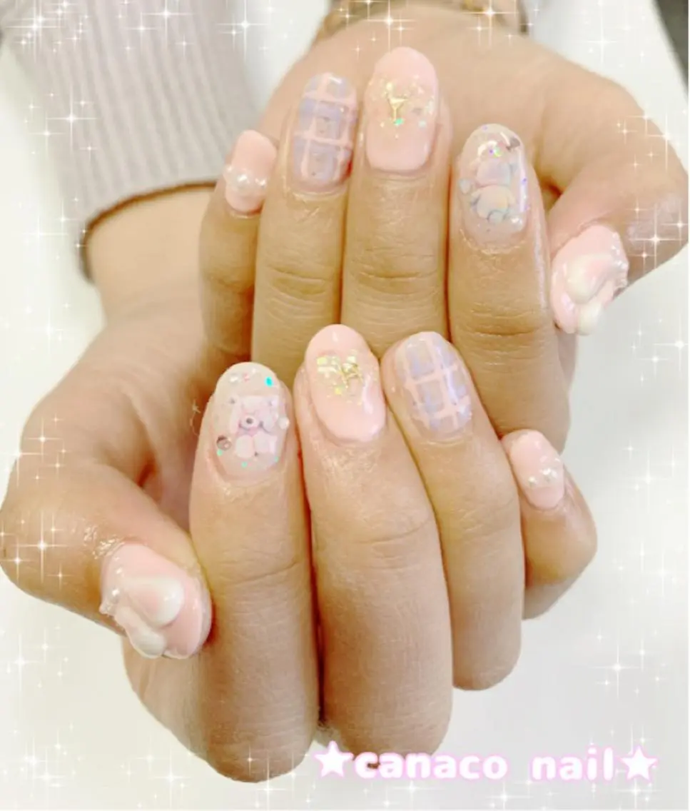 ネイル アートネイル ジェルネイル パラジェル ストーンネイル ハンドネイル ハンドケア ベテランネイル cnc nailのネイルデザイン