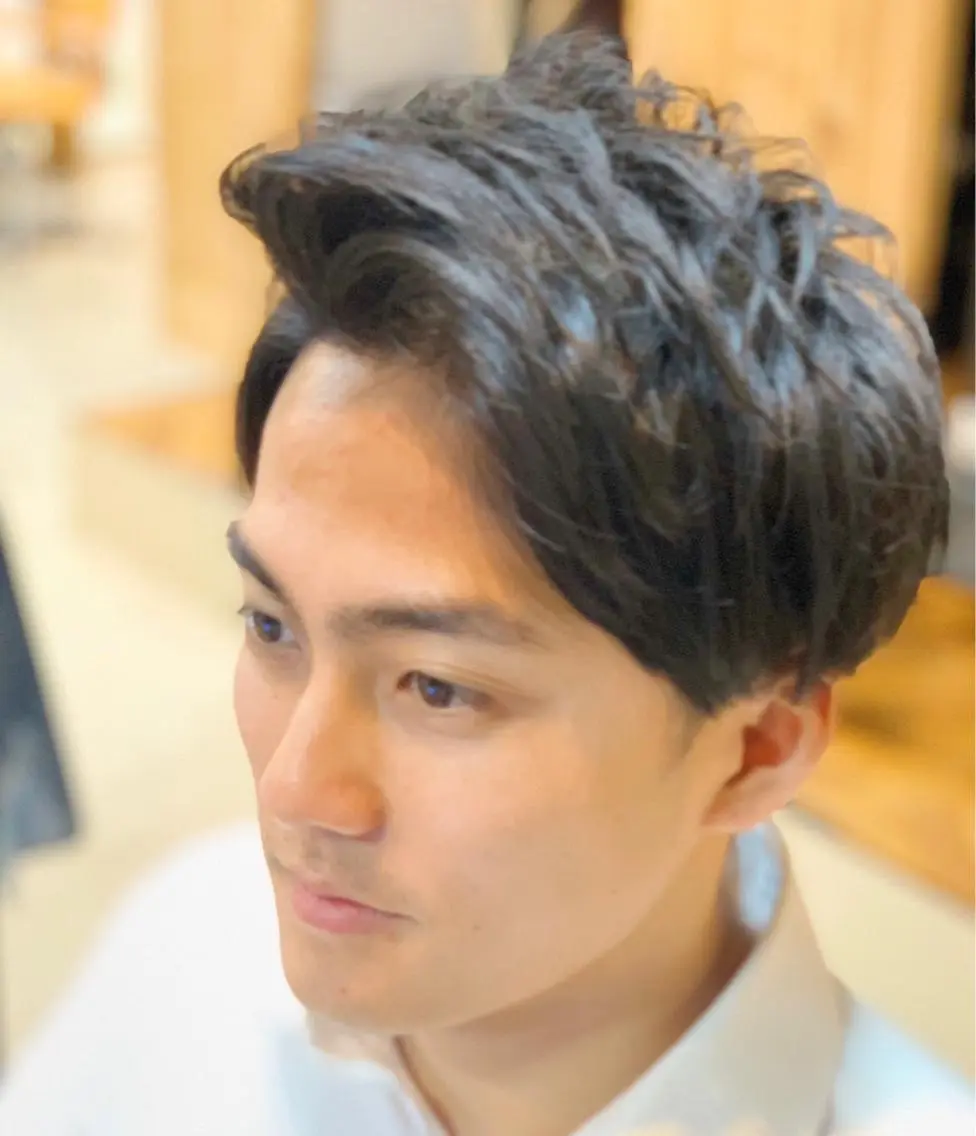 メンズ アップバング 🦋韓国系指名No1 店長/圓山 祐也🦋のヘアスタイル
