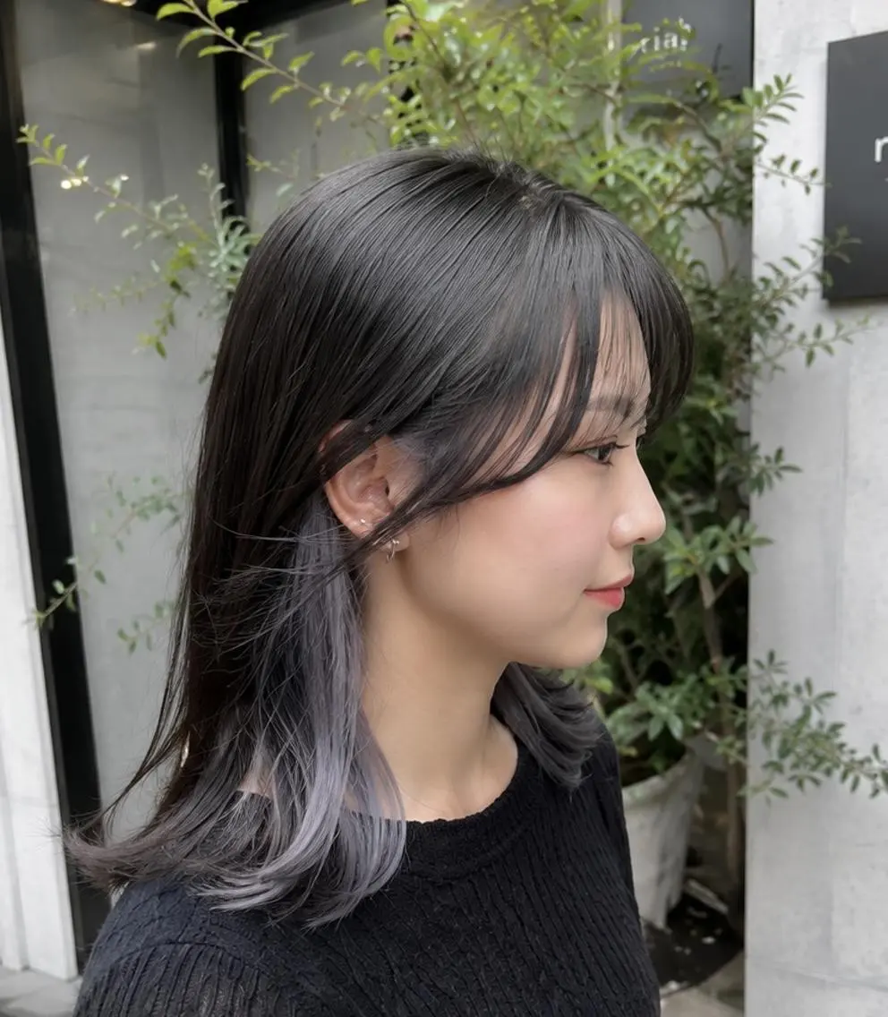 ミディアム ヘアカラー トリートメント 透明感カラーレイヤー ブリーチ🌙Manaのヘアスタイル