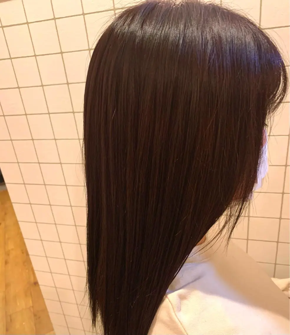 セミロング カラー ブラウンカラー cana 札幌レイヤースタイルのヘアスタイル