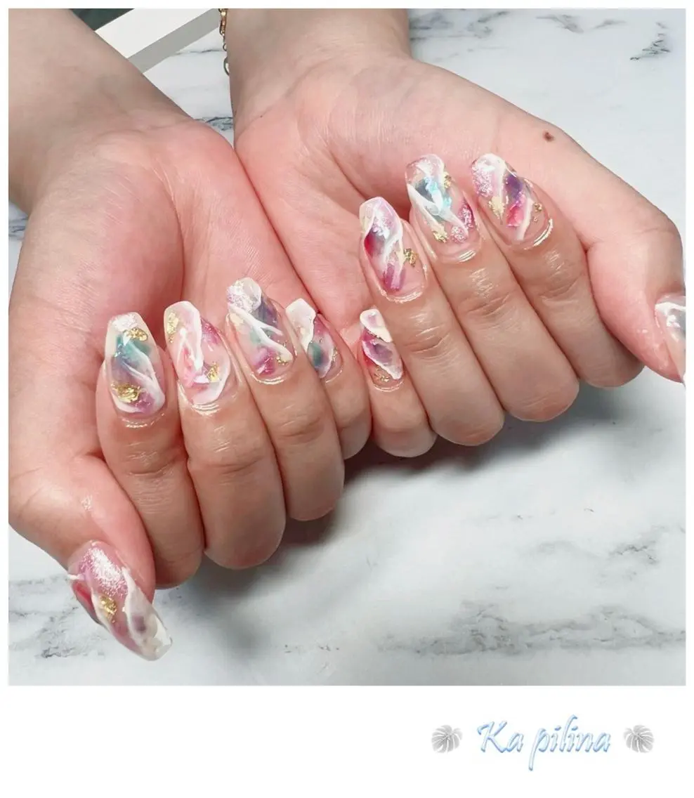 ネイル クリアネイル Nail salon Ka pilinaのネイルデザイン