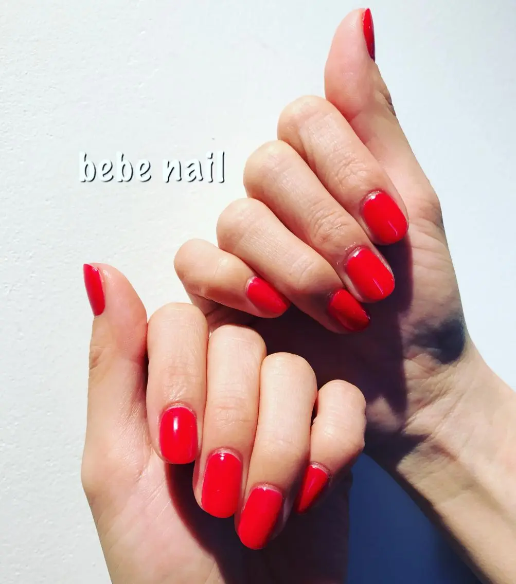 ネイル ジェルネイル ワンカラーネイル パラジェル ハンドネイル Ann nailのネイルデザイン