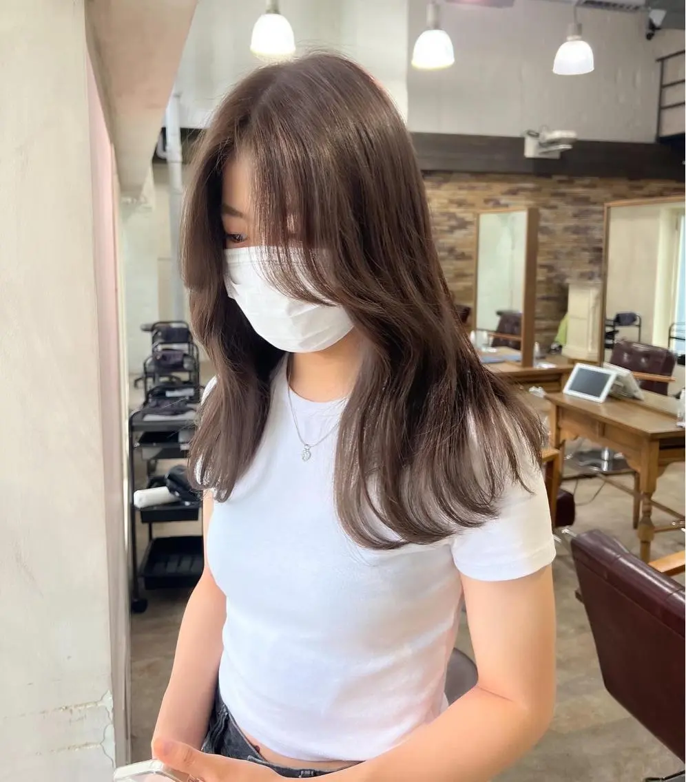 カラー ヘアカラー ✨ブリーチなしカラー ×髪質改善✨松村 潤のヘアスタイル