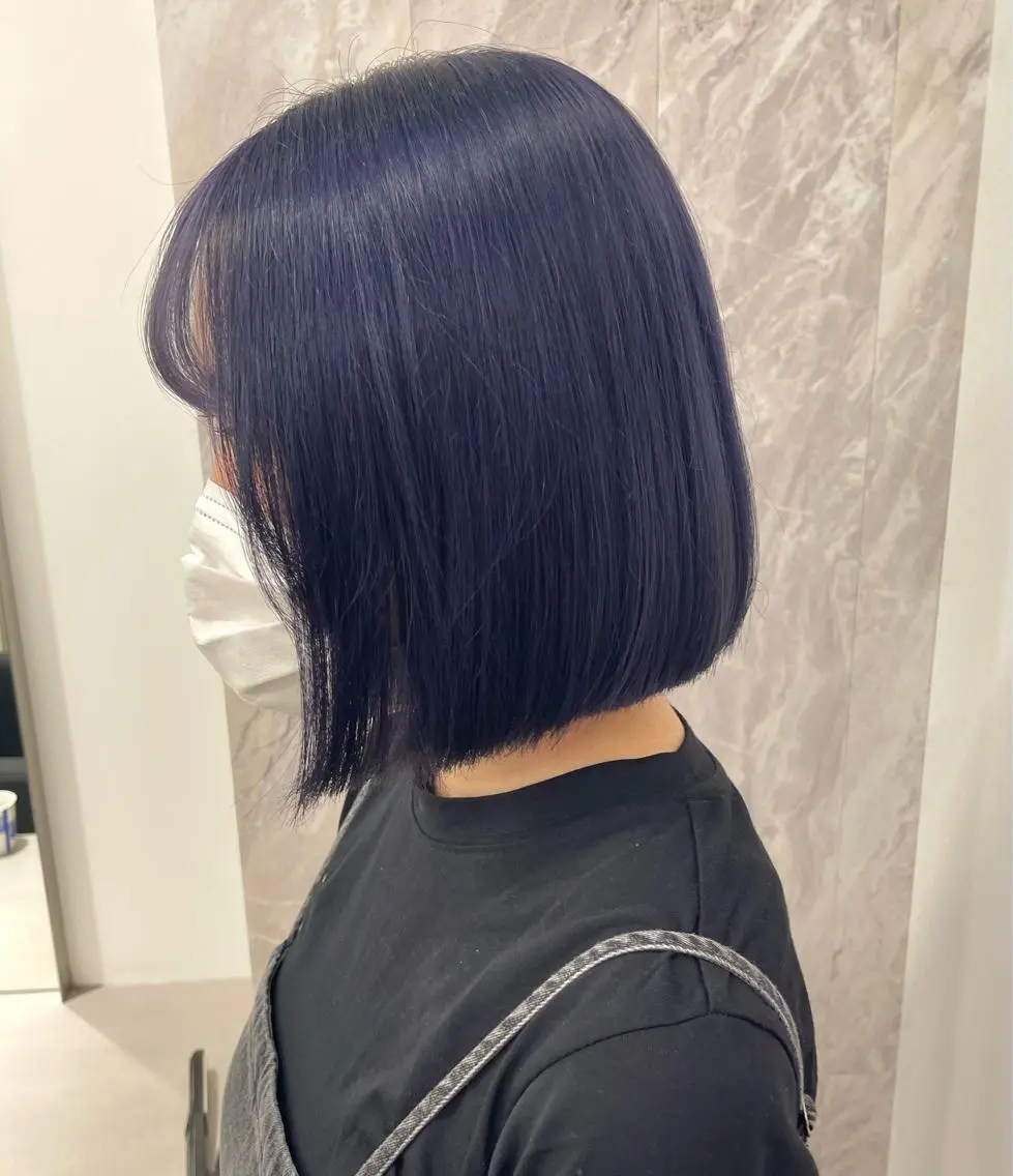 ショート カラー 店長 MANAMI 艶カラー／骨格ボブのヘアスタイル