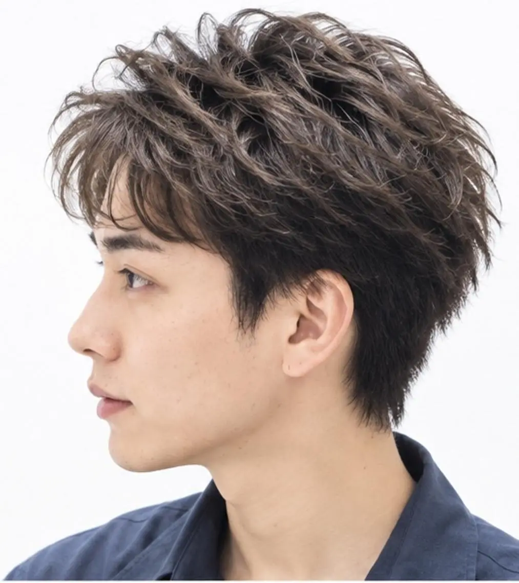ショート メンズ パーマ カット パーマ ダメージレス コバヤシ　ヒロヒトのその他イメージ