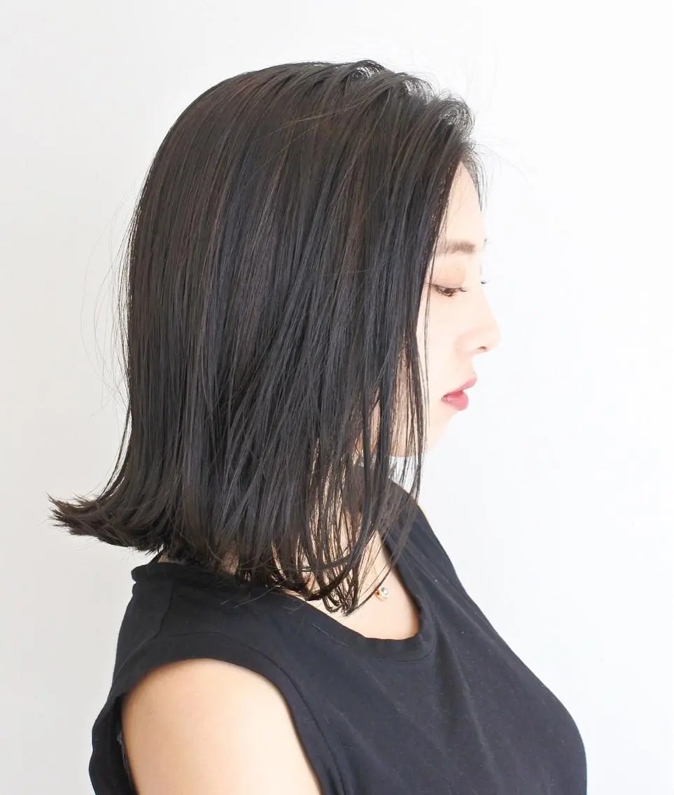 ショート カラー 切りっぱなしボブ ボブ 松田 光雄のヘアスタイル
