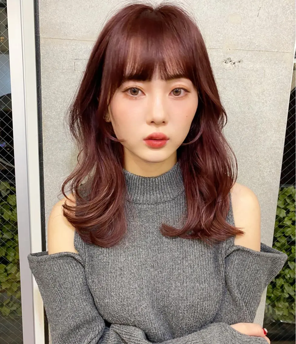 セミロング カラー 似合わせレイヤー 🇰🇷荒木洋文のヘアスタイル