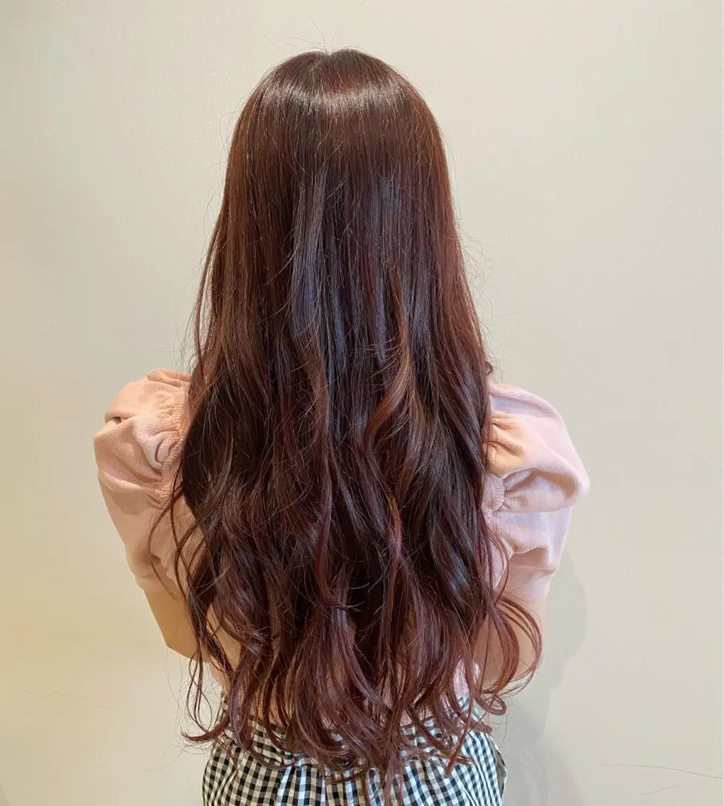 ロング カラー ピンクカラー ローズカラー 艶髪🌿美髪 大塚礼乃【西荻窪】のヘアスタイル