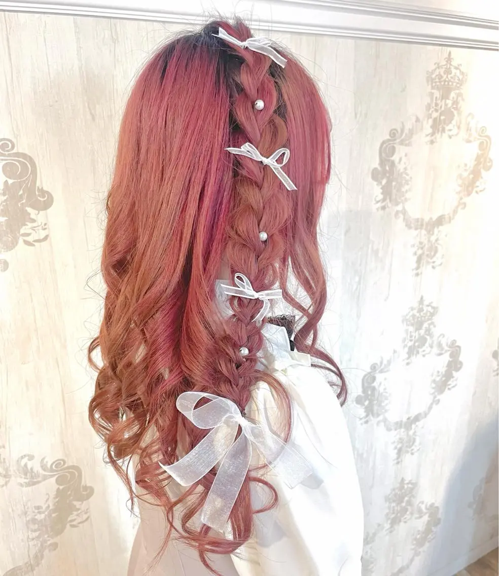ロング ヘアアレンジ 💖透明感カラー💖 mayukoのヘアスタイル