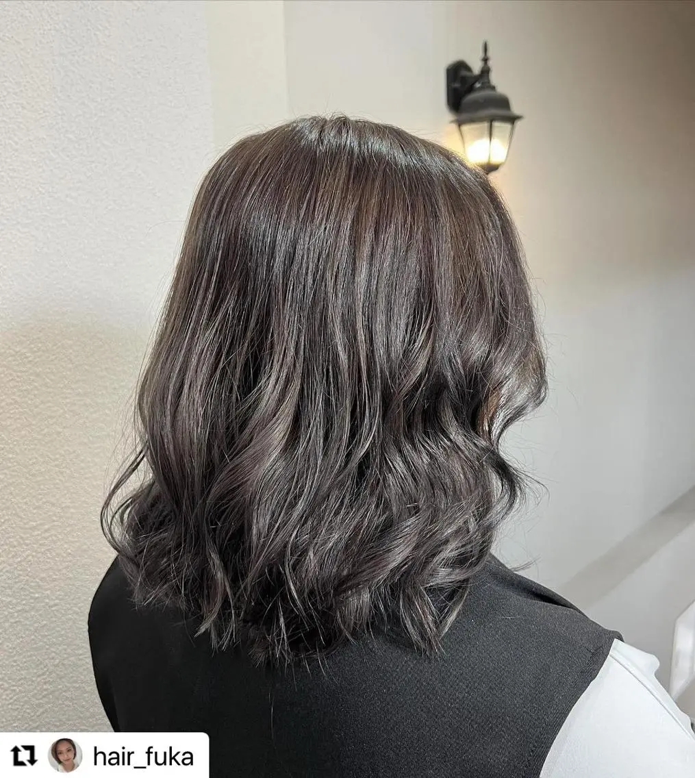 ミディアム カラー メンズ グレージュ 🩷Eny terrace🩷のヘアスタイル