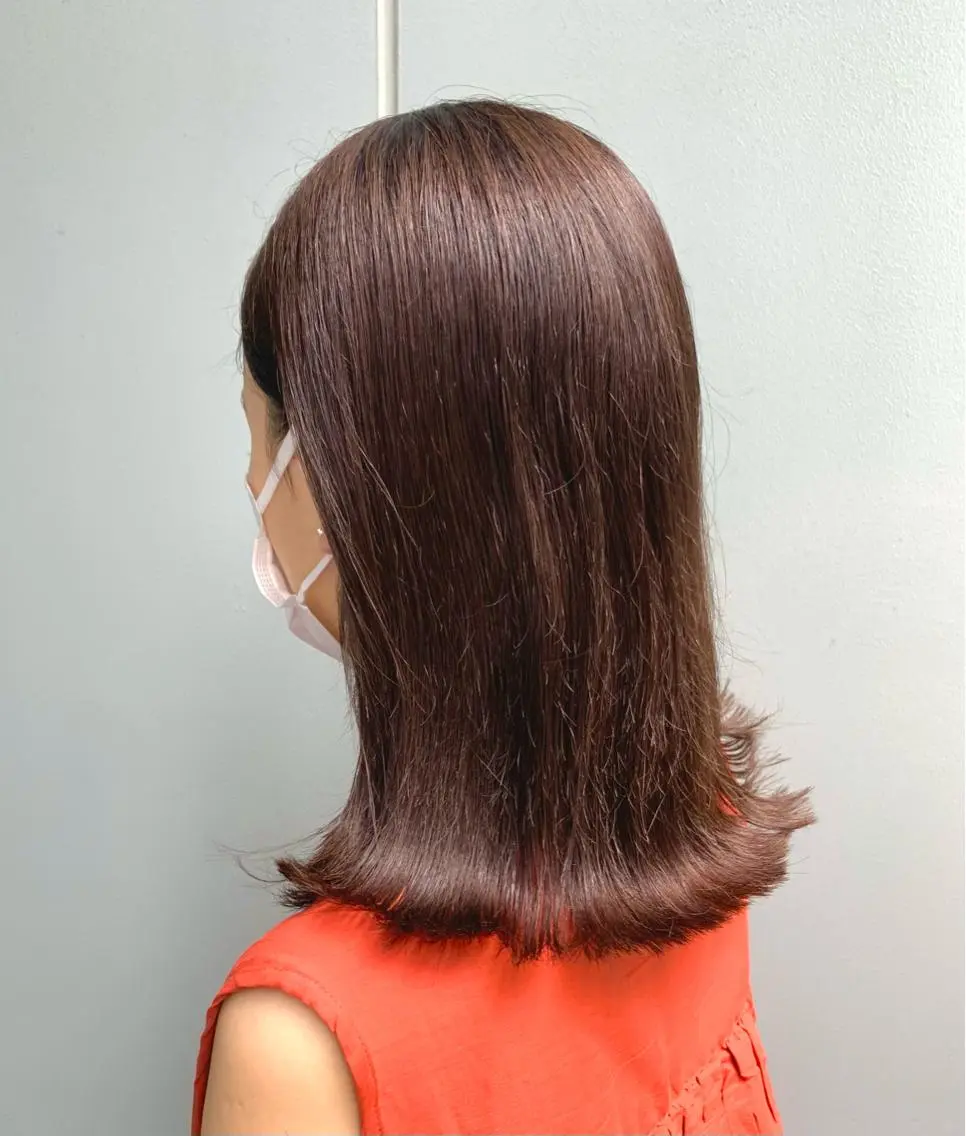 ミディアム カラー カット ヘアカラー トリートメント 明治神宮前 NANAMIのヘアスタイル