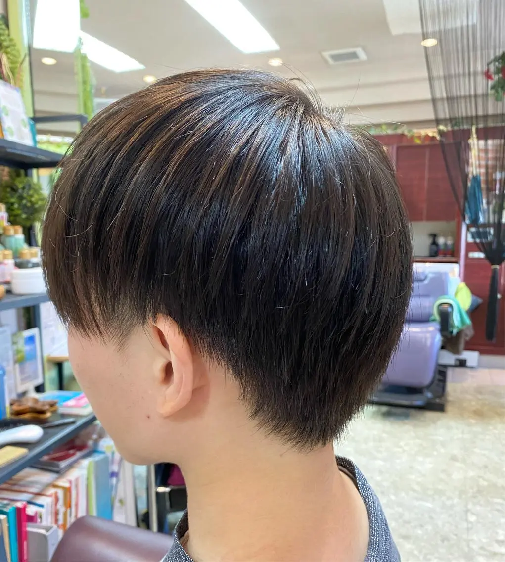 ショート メンズ マッシュ ツーブロック カット 松 下のヘアスタイル