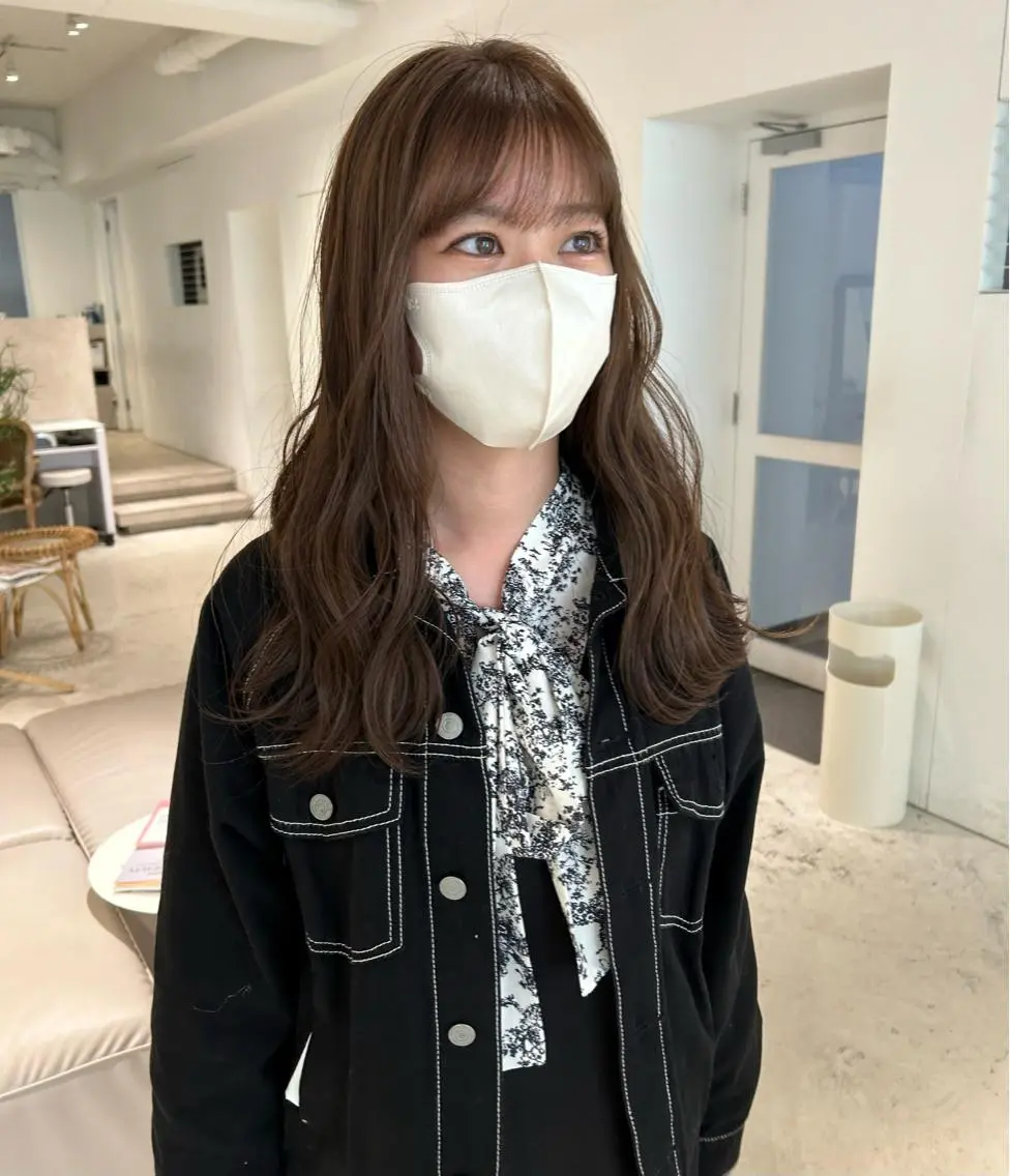 ロング カラー グレージュ 透明感カラー🫧 nanohaのヘアスタイル