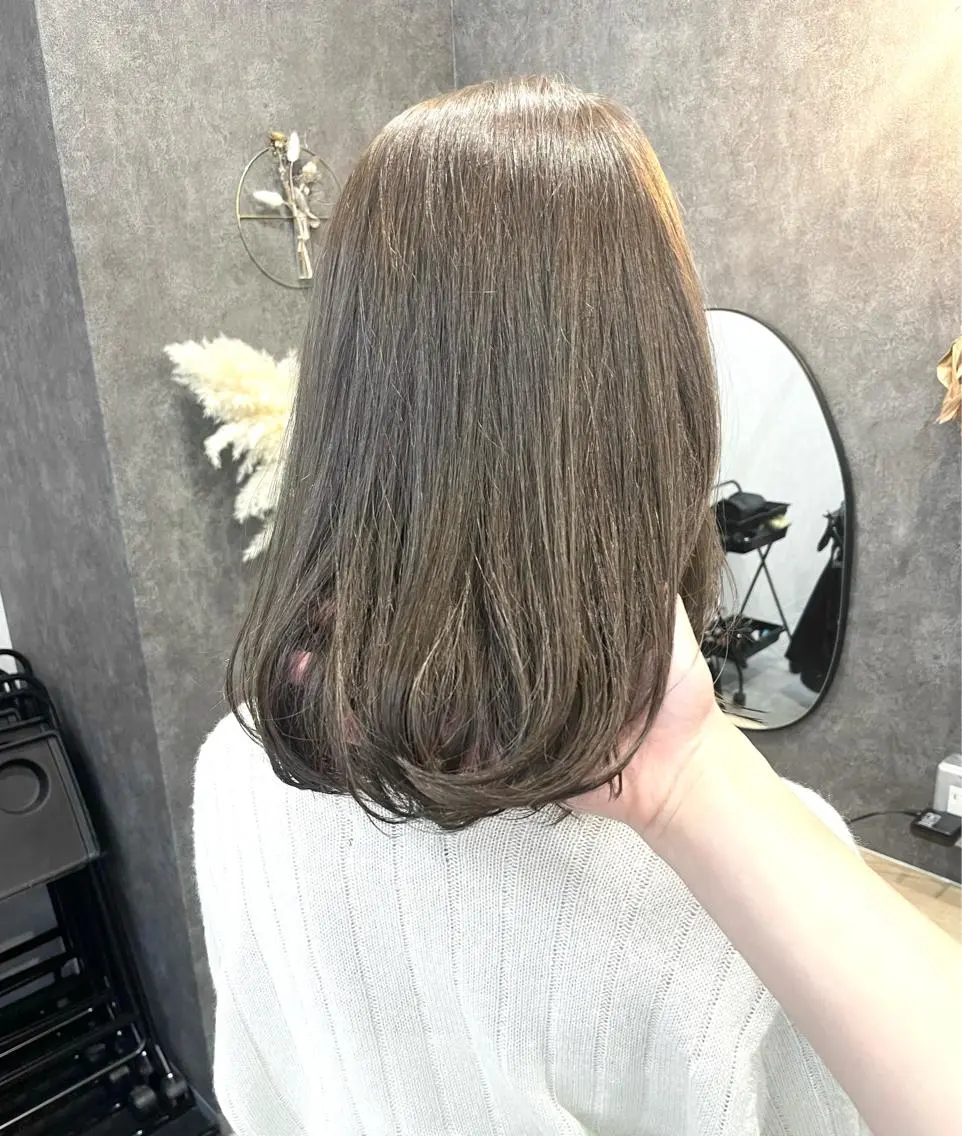 ミディアム カラー いなみね はるきのヘアスタイル