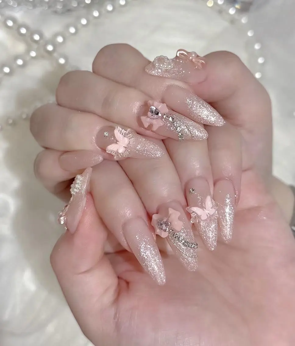 ネイル オーロラネイル チークネイル フットネイル ジェルネイル 韓国ネイル ハンドネイル H.baby Nail Salonのネイルデザイン