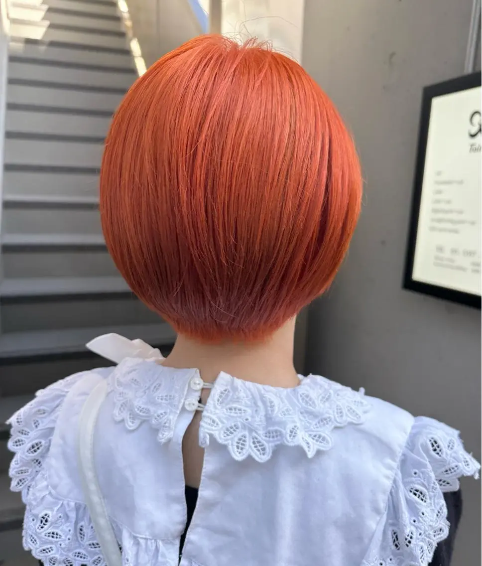 ショート カット ヘアカラー トリートメント ✨透明感カラー✨ ✨小顔カット✨山木のヘアスタイル