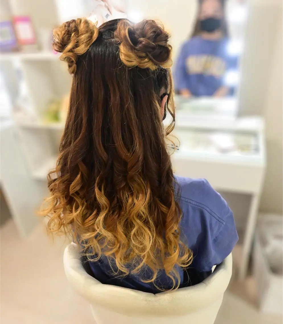 ヘアアレンジ 麻優 ヘアセットのヘアスタイル