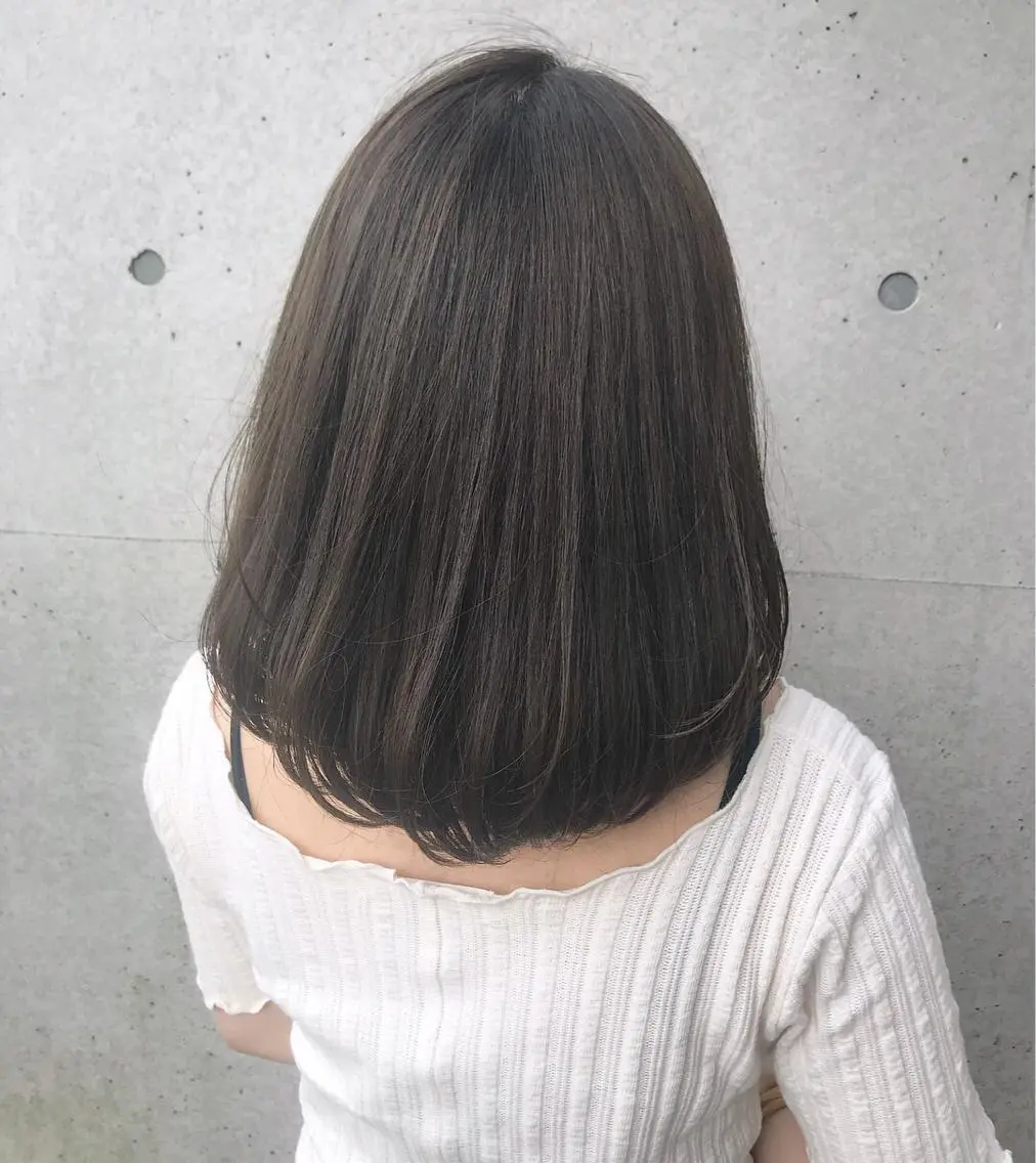 ミディアム カラー ヘアアレンジ アッシュ Satsuki ✂︎♡のヘアスタイル