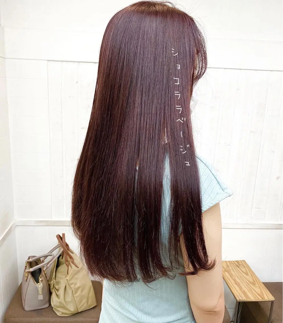セミロング ピンクラベンダー トリートメント カット 縮毛矯正 トリートメント ☀️透明感color KURO☀️のヘアスタイル