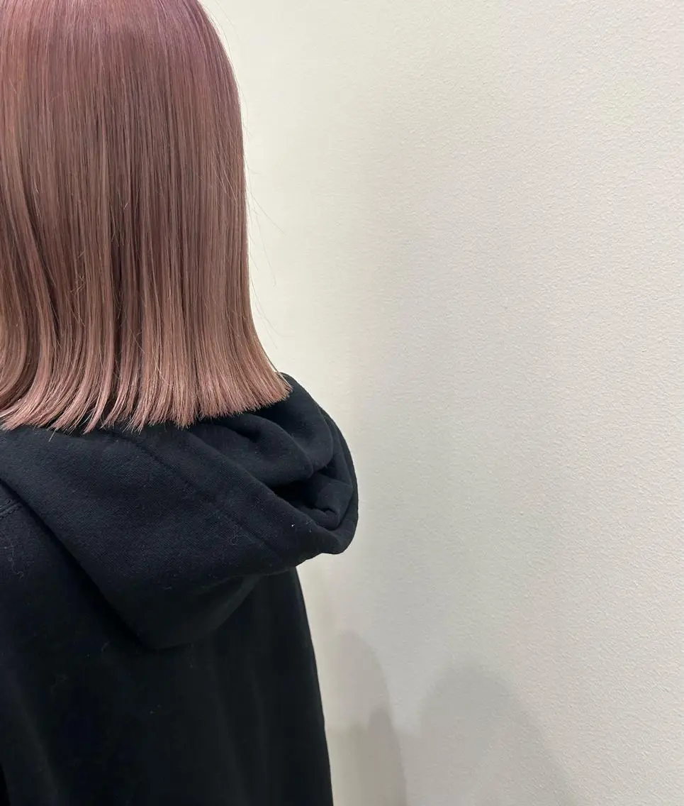 ミディアム カラー ピンクカラー 💛🤍U too e’s /店長🧸のヘアスタイル