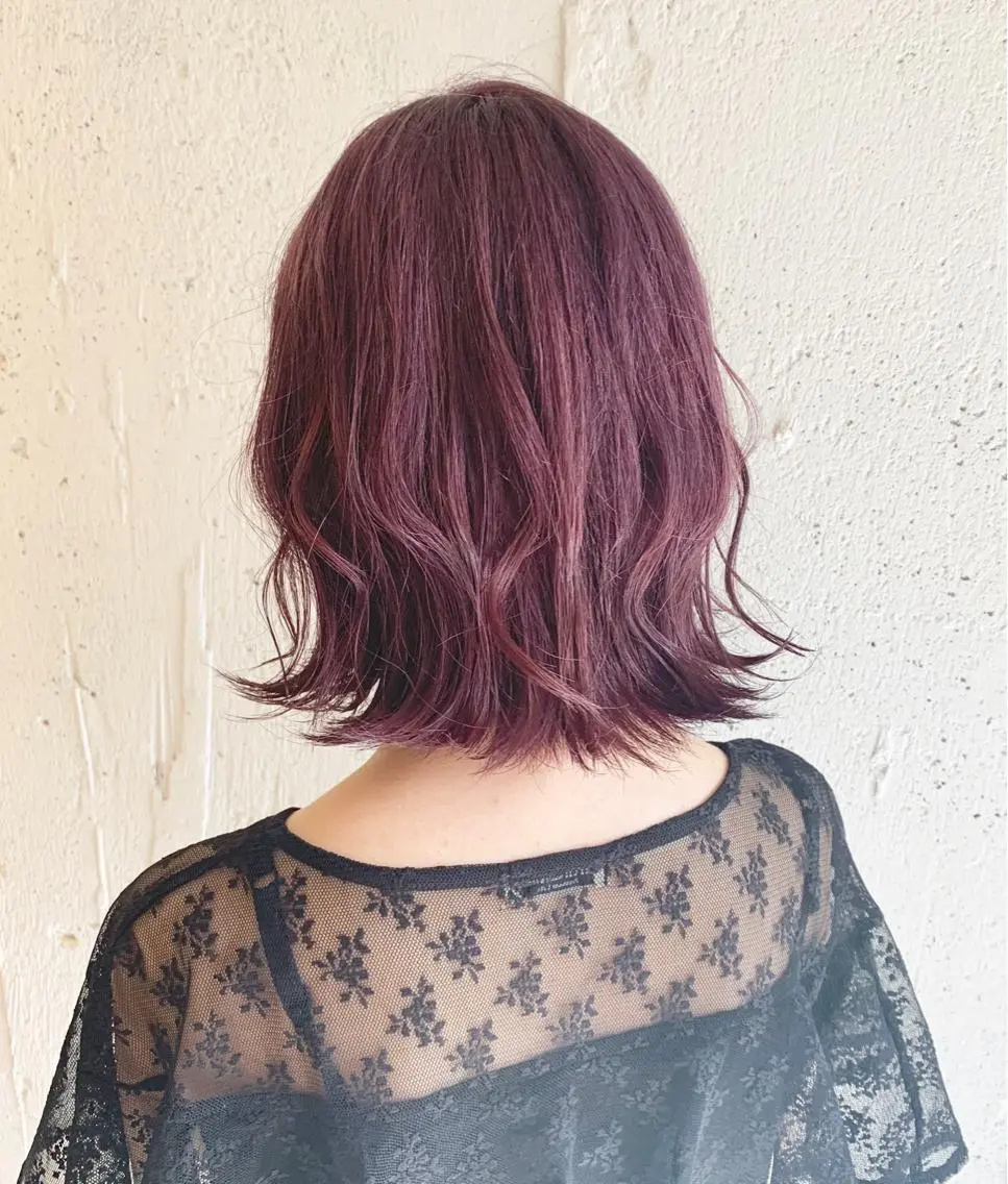 ショート カラー ブリーチ ピンクカラー ヘアカラー レイヤー/大人メンズ パーマ🌀 平島拓也のヘアスタイル
