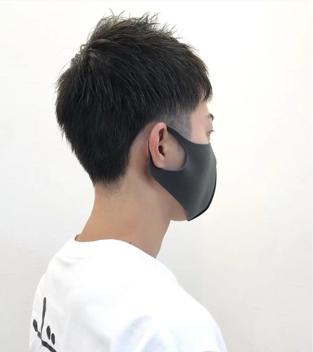 メンズ ツノガイ エリのヘアスタイル