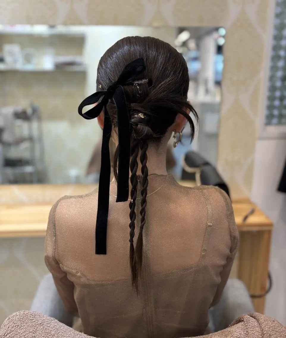 ヘアアレンジ ヘアセット天神駅直結 jrメンバーJUNのヘアスタイル