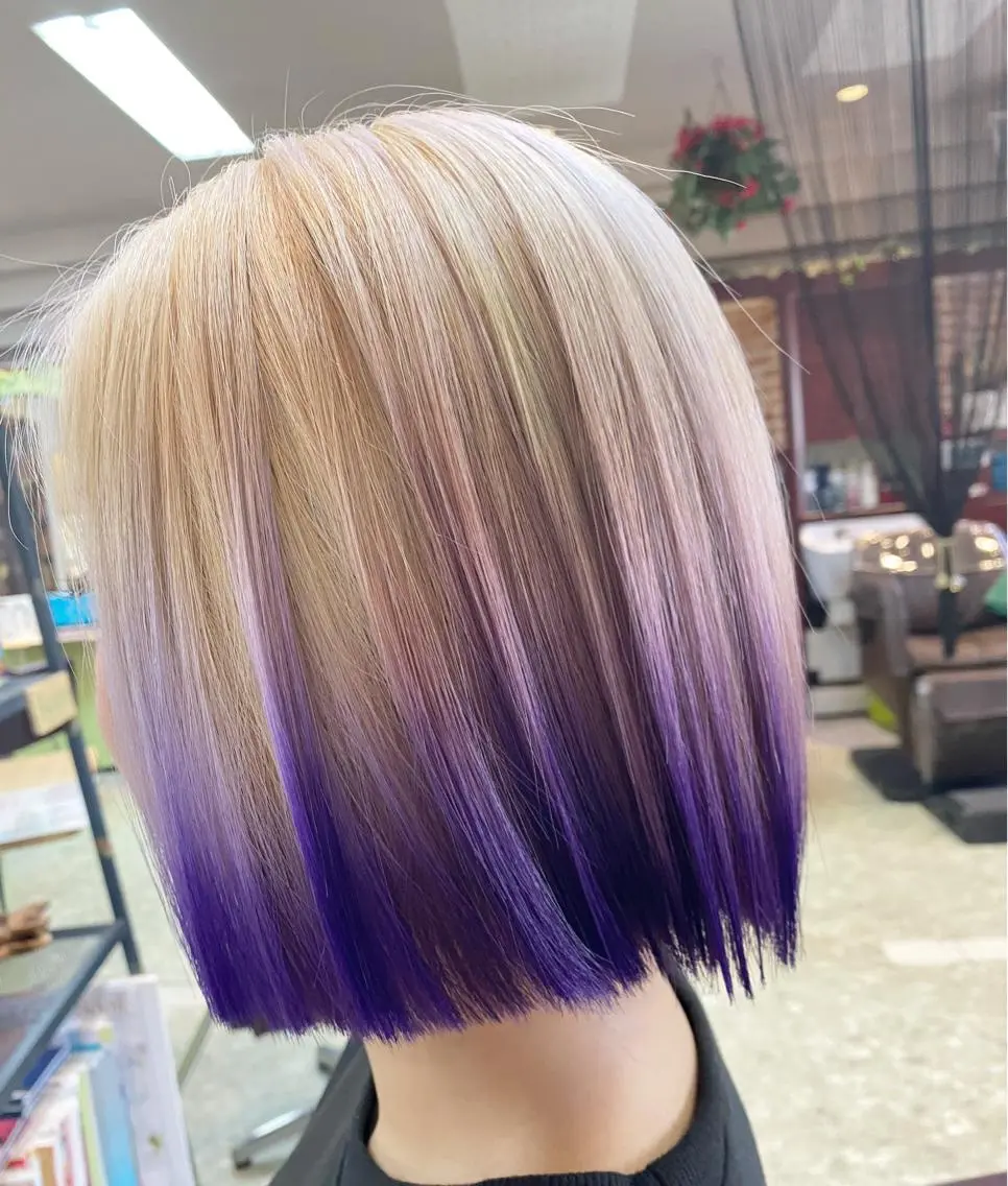 カラー グラデーションカラー ボブ 松 下のヘアスタイル
