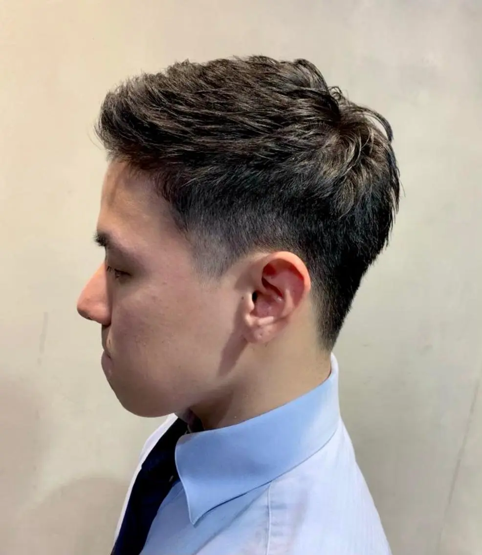 ショート カラー パーマ メンズ カット ヘアカラー 明治神宮前 NANAMIのヘアスタイル