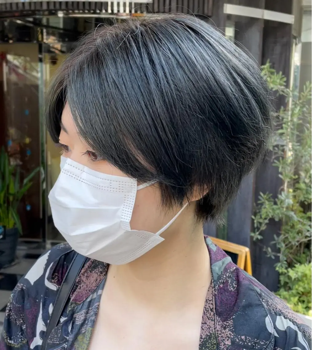 ショート カラー ヘアカラー トリートメント 古指 匠巳のヘアスタイル
