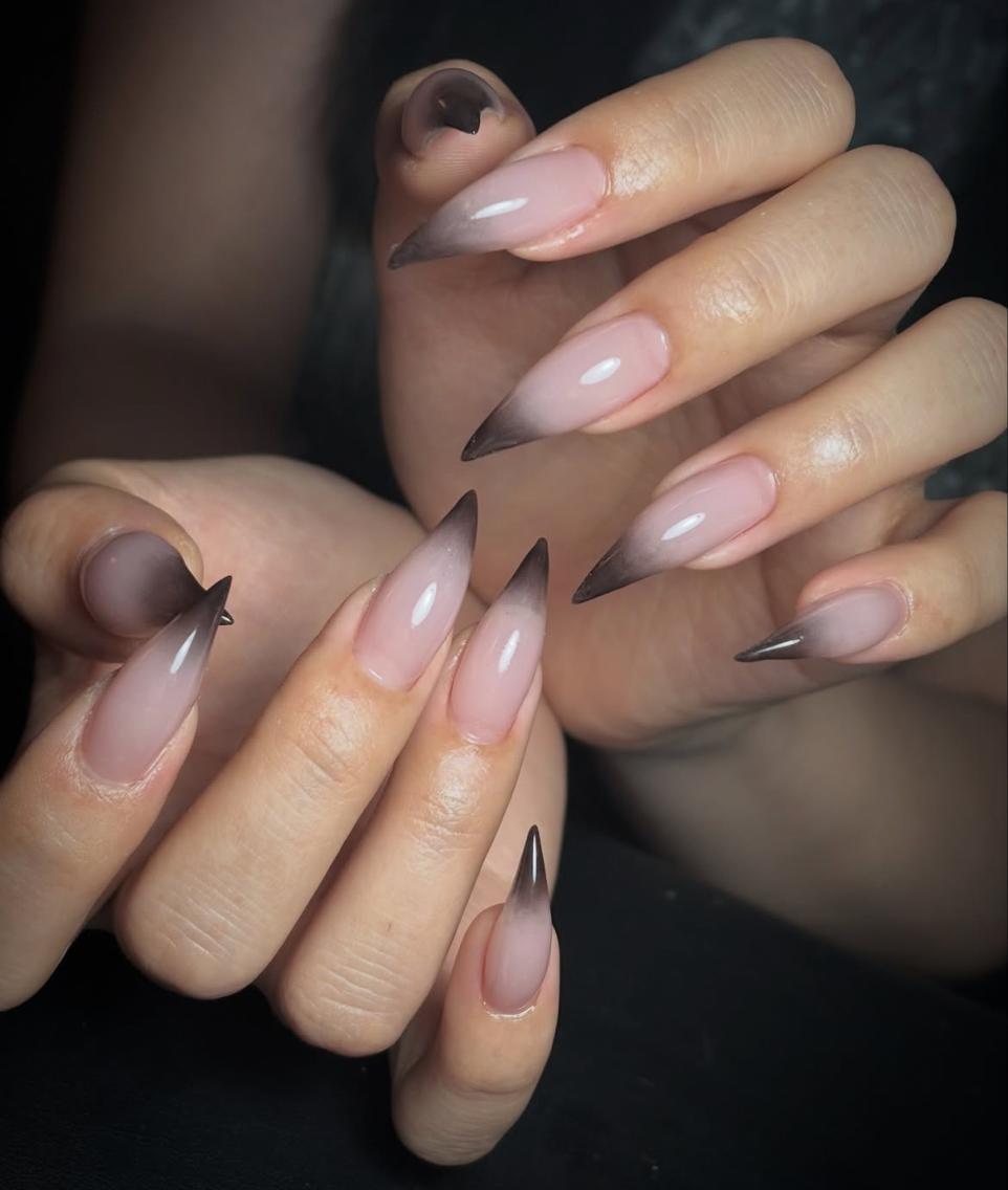 ネイル ボルドー ブラウン 長さ出し フットネイル フレンチネイル ハンドネイル ハンドケア NEW NAIL池袋 韓国・ワンホンネイルのネイルデザイン