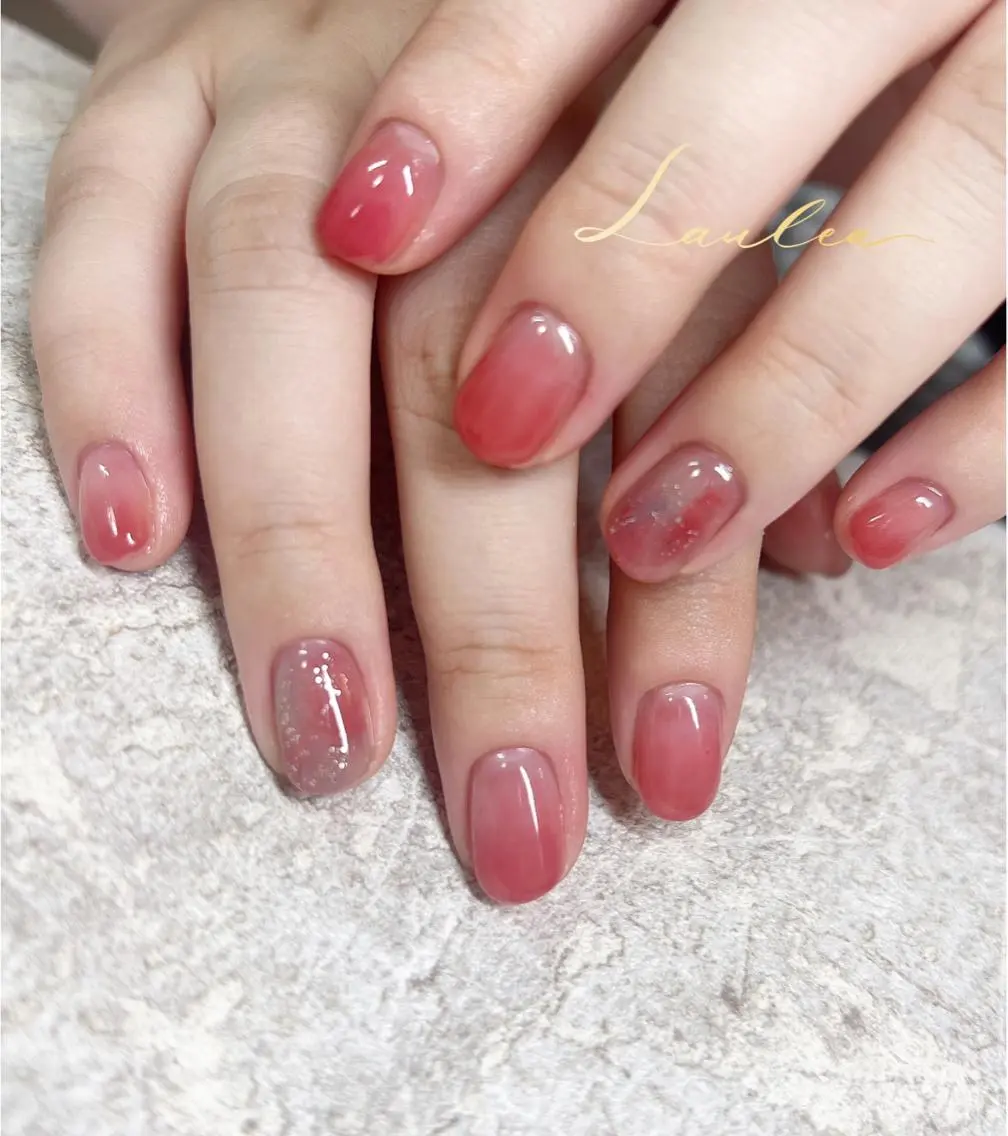 ネイル 韓国ネイル 夏ネイル ハンドネイル nail salon Lauleaのネイルデザイン