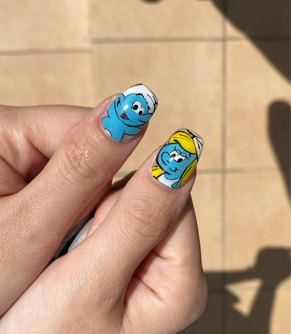 ショート カラー ネイル Nailsalon Calmeのネイルデザイン
