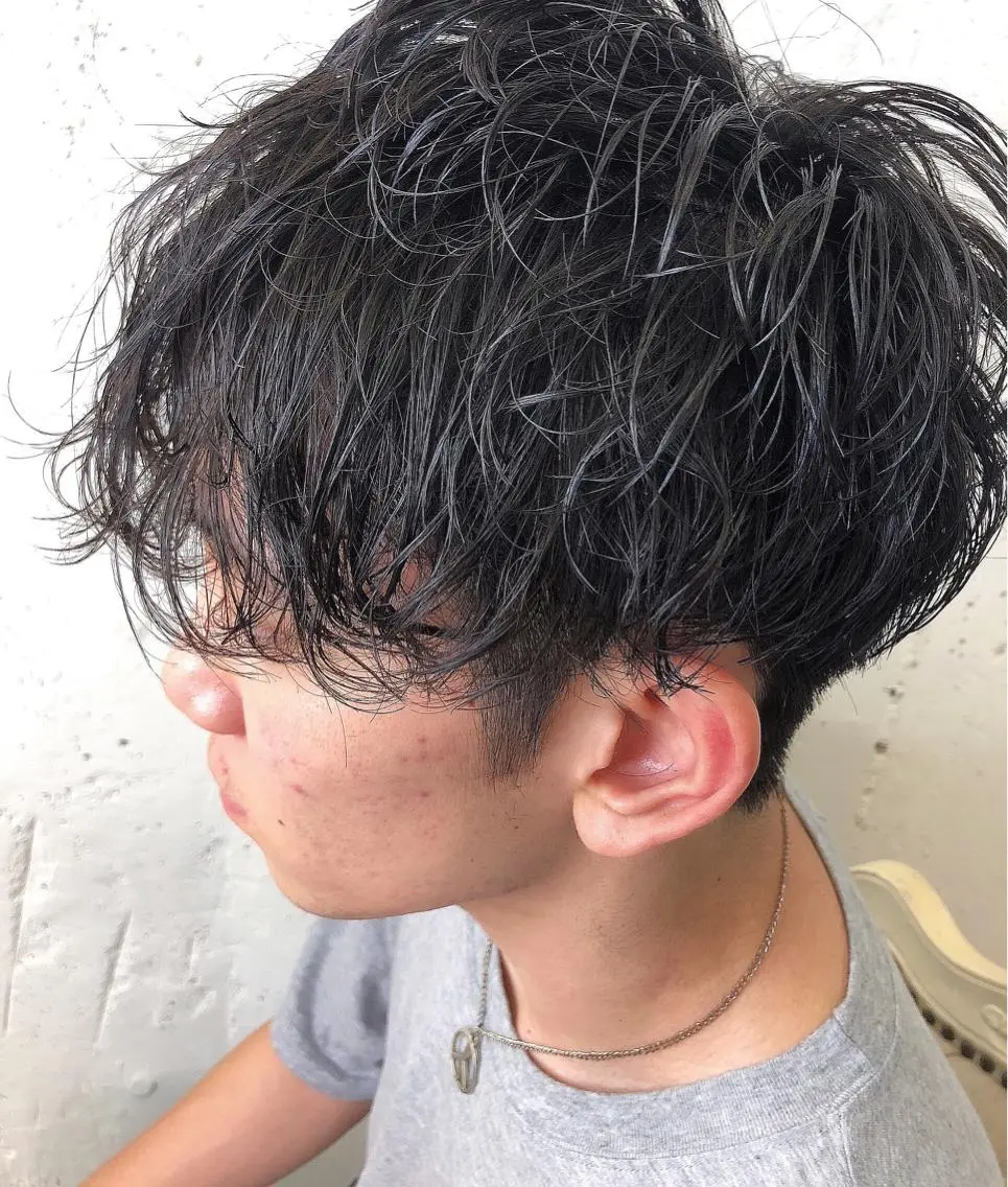 パーマ メンズ カット パーマ 垢抜けレイヤー✂️ RYOTAのヘアスタイル