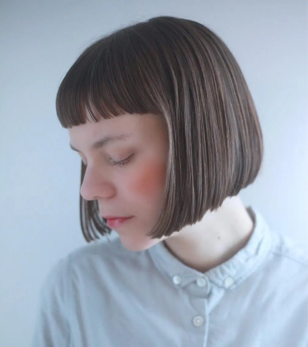 ショート ボブ ニシヤマ コウヘイのヘアスタイル