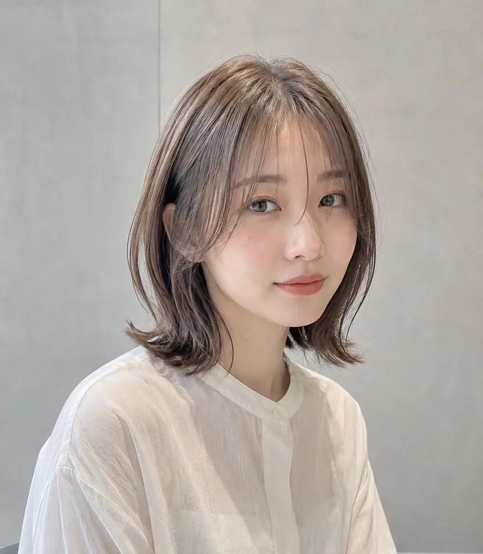 ミディアム 脇田 麗乃のヘアスタイル