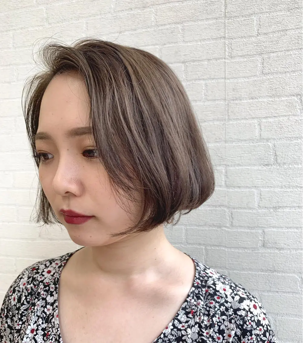 ショート カラー 切りっぱなしボブ ショートボブ ハンサムショート グレージュ ミルクティーグレージュ カット ヘアカラー トリートメント 初めてのショート お任せください✂️のヘアスタイル