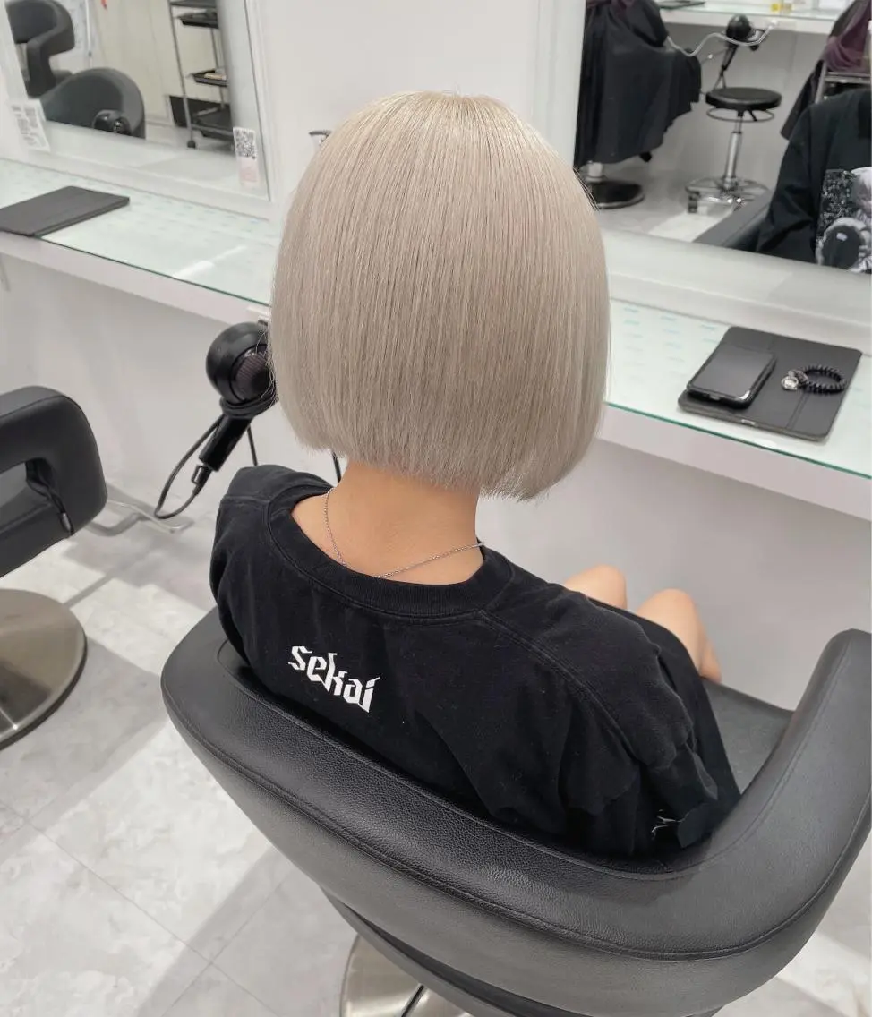 ショート カラー ヘアカラー 💗🤍透明感カラー 🤍💗kanonのヘアスタイル