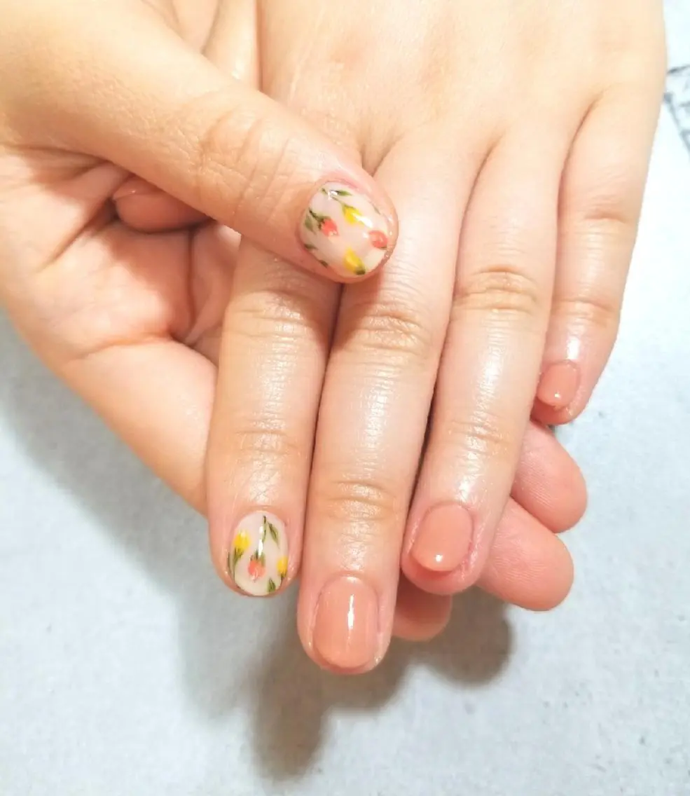 ネイル アートネイル ワンカラーネイル nijiiro🌈 サトウのネイルデザイン