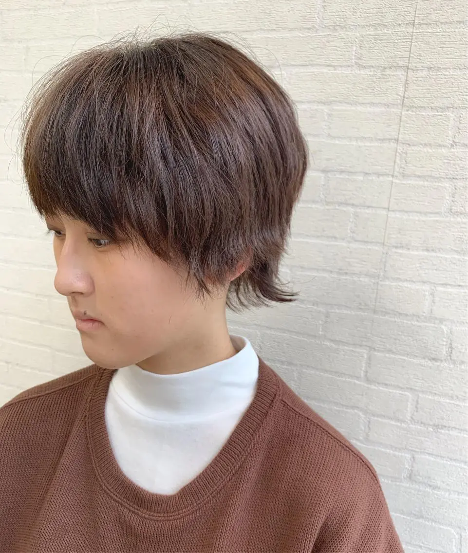 ショート カラー 切りっぱなしボブ ショートボブ ハンサムショート ブラウンカラー ナチュラルブラウン カット ヘアカラー トリートメント 初めてのショート お任せください✂️のヘアスタイル