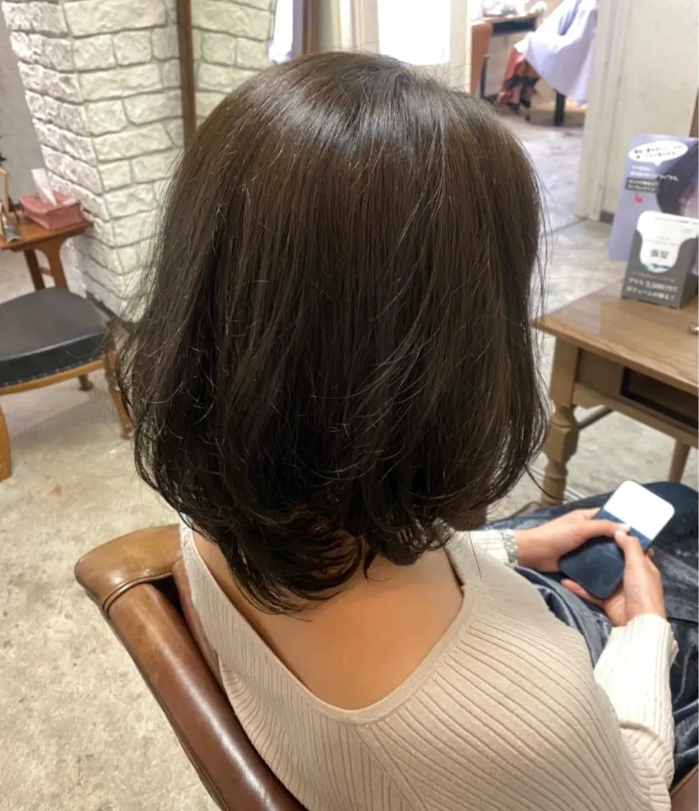 ミディアム カラー 心斎橋美容室 ARCHEあやかのヘアスタイル