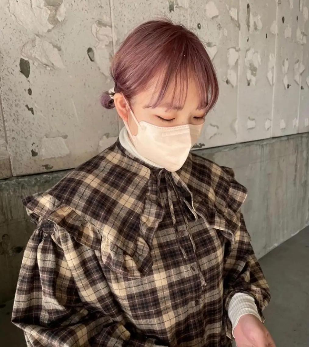 カラー ふじはら ひなこのヘアスタイル