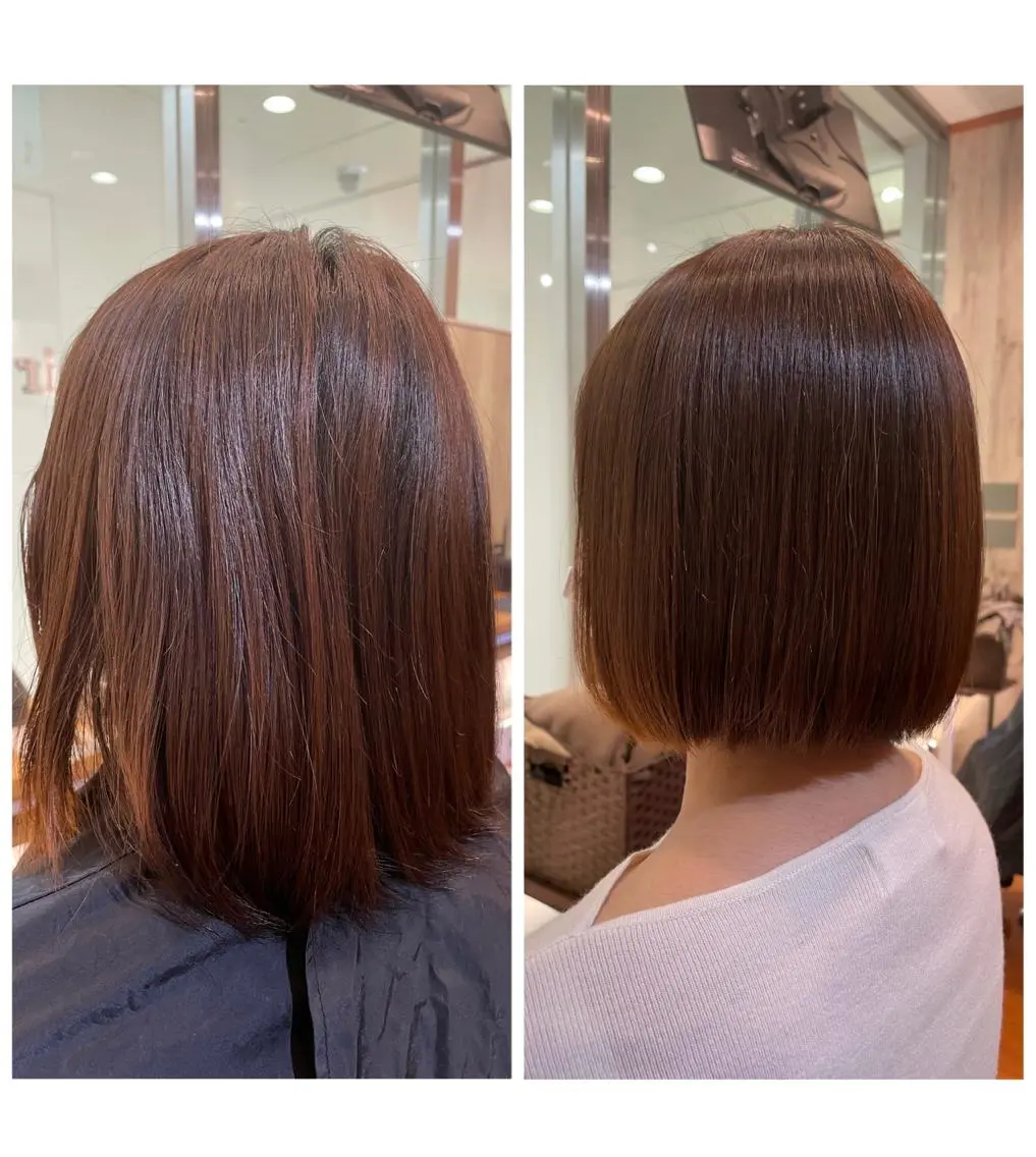 ショート カット 縮毛矯正 トリートメント HairSalon CLOVER🍀のヘアスタイル
