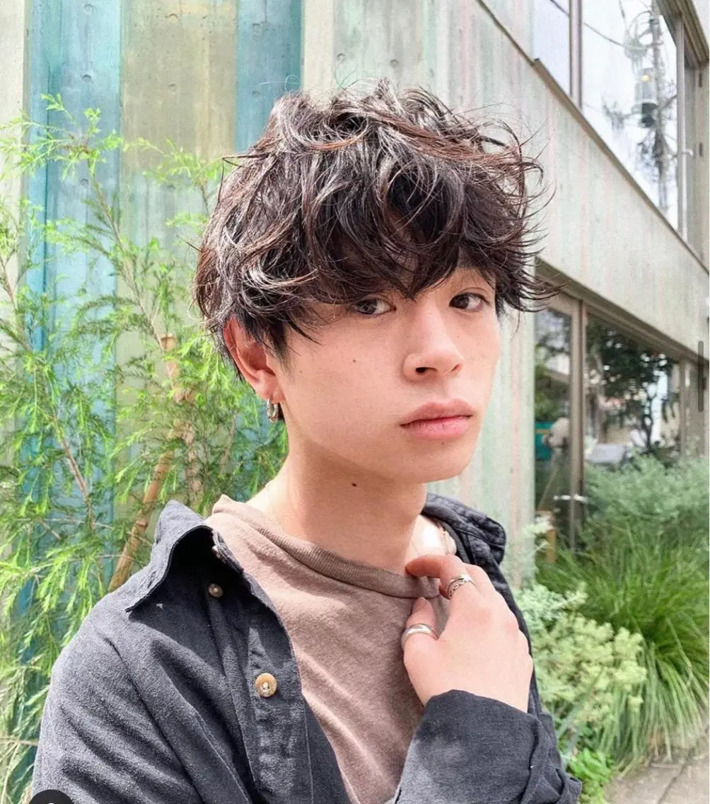 ショート パーマ ヘアアレンジ メンズ メンズパーマ カット パーマ トリートメント 似合わせヘア💎 Ÿutóのヘアスタイル